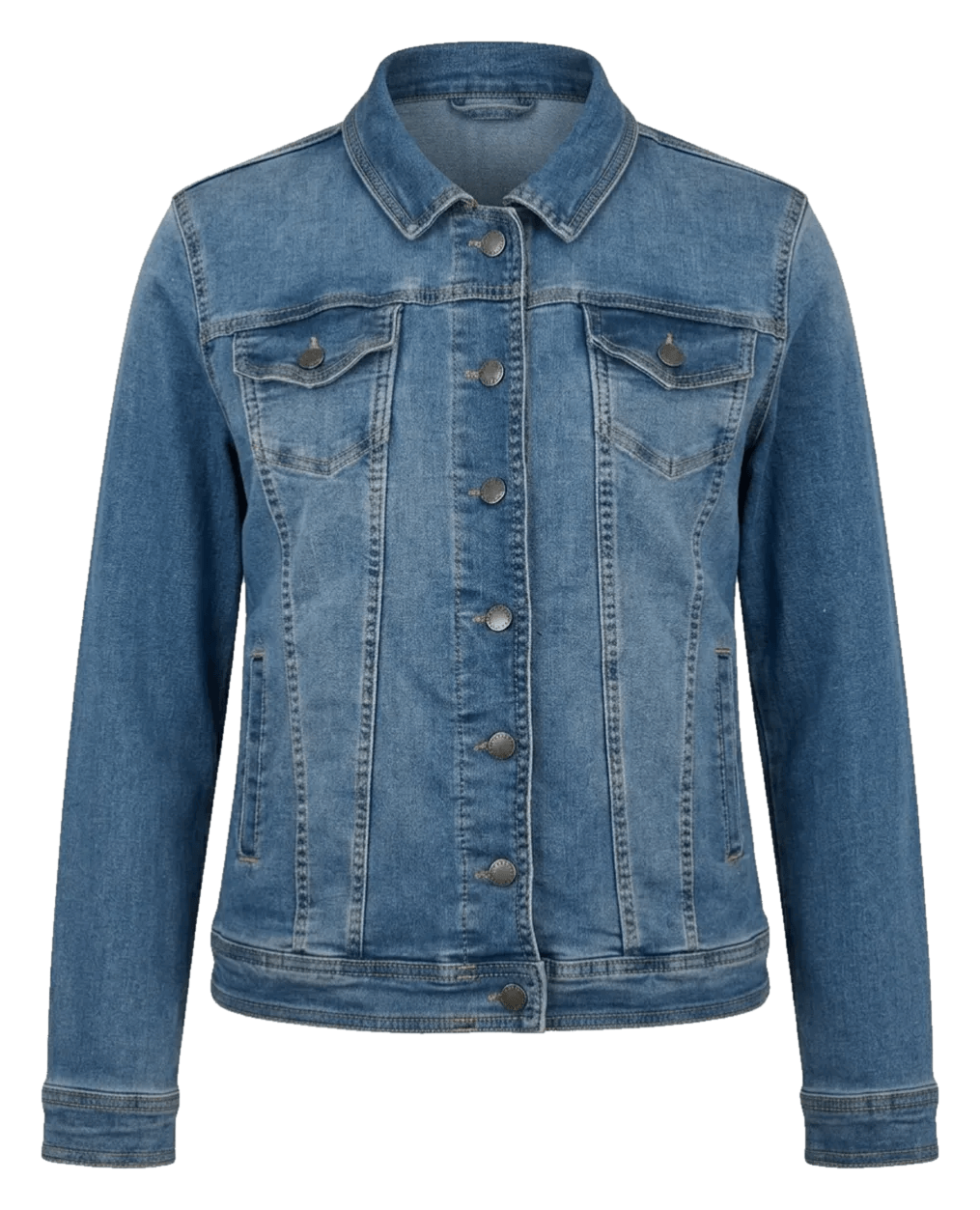 Classic blue denim jacket for a reference start