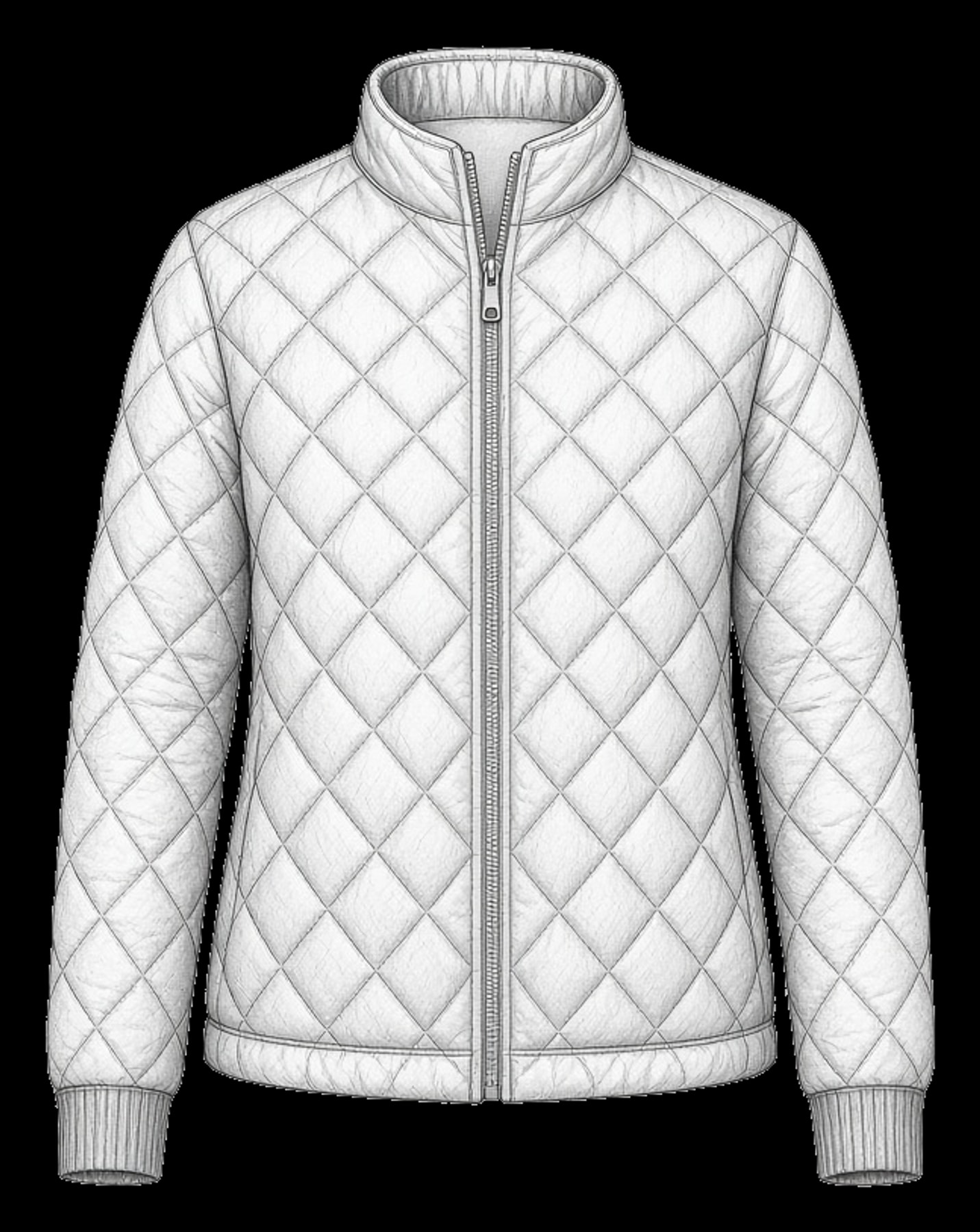 Paper sketch of the Outerwear development range
