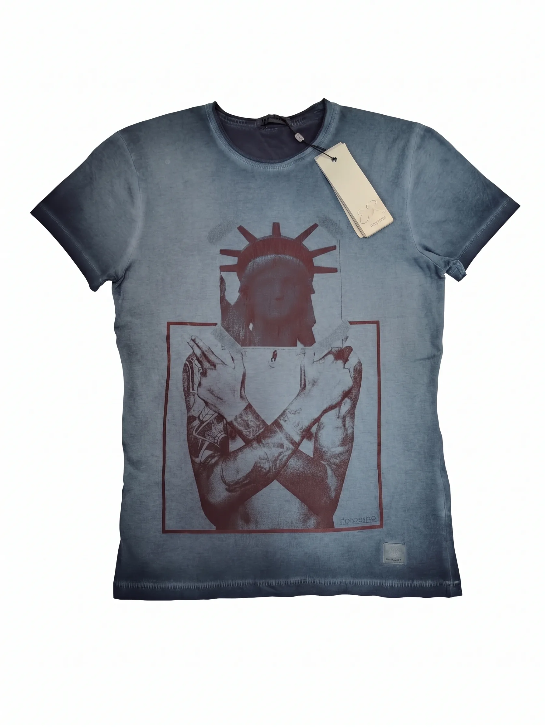 Mineral-wash graphic tee, alternate view, development reference