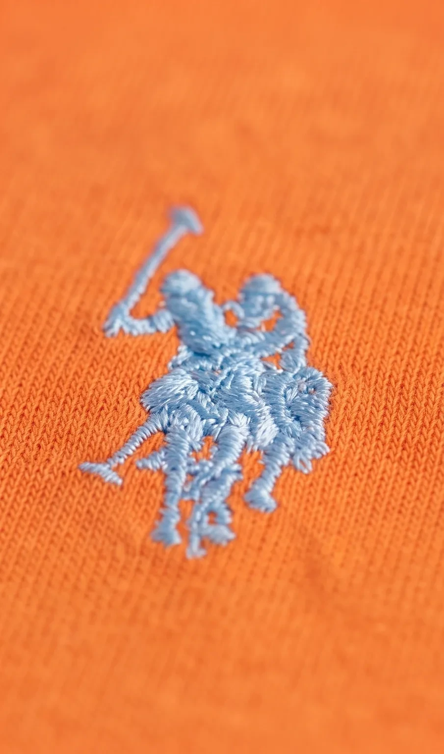 Orange logo tee, micro view, development reference